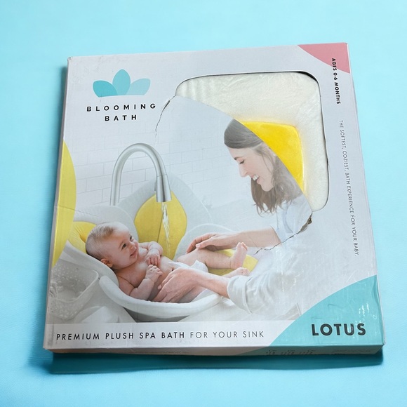 lotus Other Lotus Blooming Baby Bath Plush Flower For Sink White Yellow New 6 Mos Poshmark